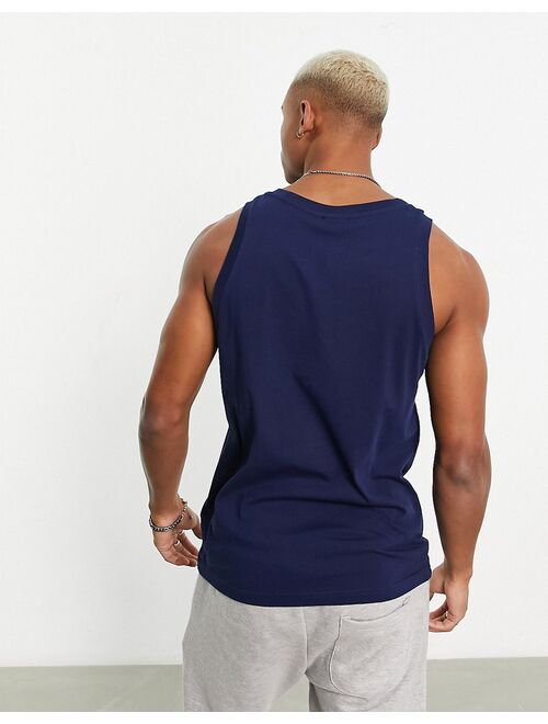 adidas Originals adicolor large trefoil tank top in navy