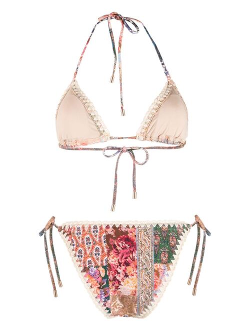 ZIMMERMANN Devi crochet-trim bikini set