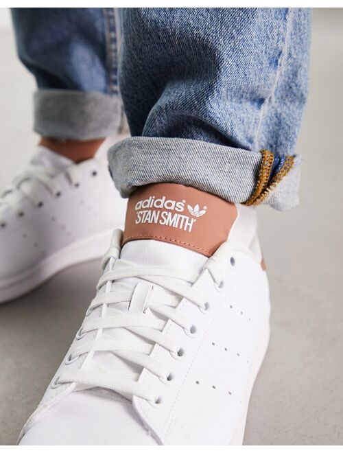 adidas Originals Stan Smith sneakers in white and brown