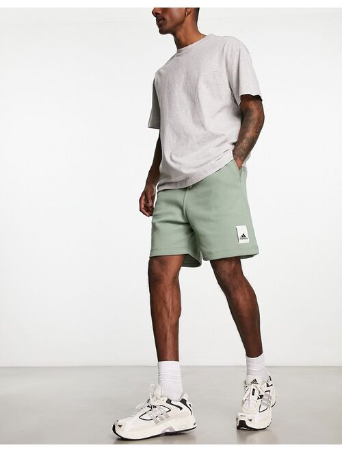 adidas performance adidas Training Lounge shorts in green