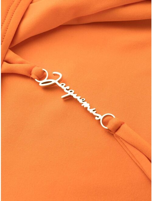 Jacquemus logo-lettering open-back swimsuit