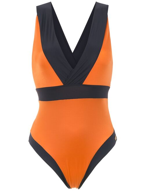 Brigitte panelled swimsuit