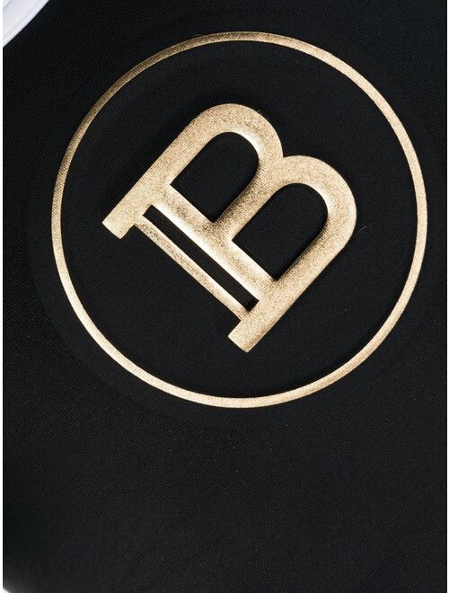 Balmain logo embossed swimsuit