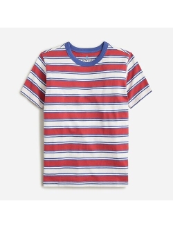 Boys' short-sleeve pocket T-shirt in bright stripe