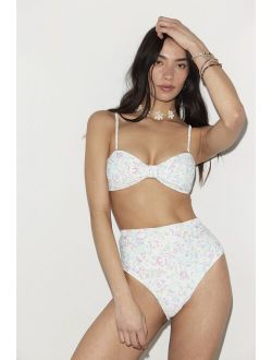 Sweet Oasis Tanlines Floral Bandeau Bikini Top
