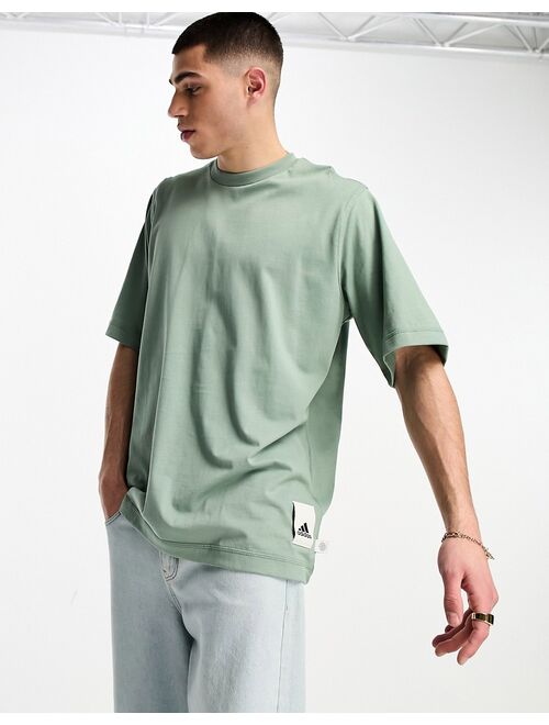 adidas performance adidas Training Lounge t-shirt in green