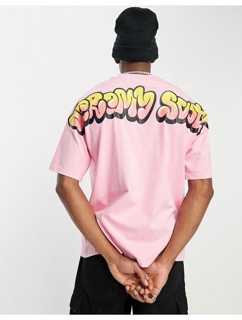 adidas Originals x Jeremy Scott graphic T-shirt in pink