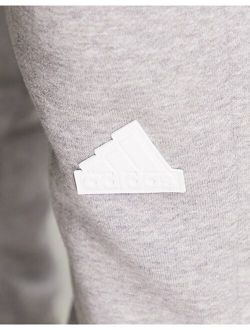 adidas Originals fleece sweatpants in gray