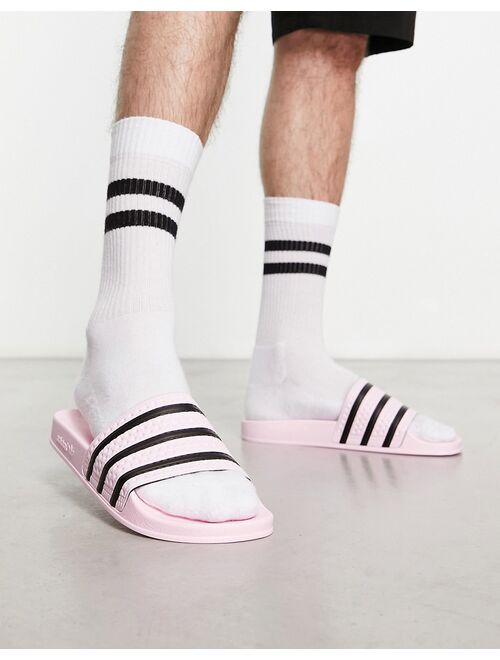 adidas Originals adilette slides in pink