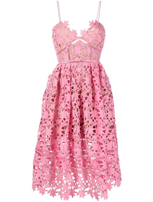 Self-Portrait Azalea lace midi dress