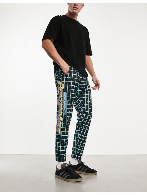 adidas Originals x Jeremy Scott Rally track pants in black