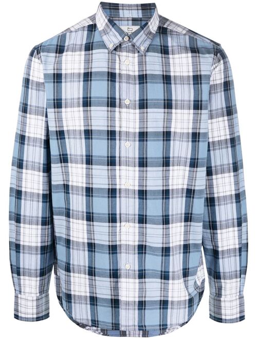 Woolrich plaid-pattern cotton shirt