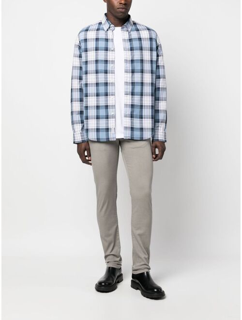 Woolrich plaid-pattern cotton shirt