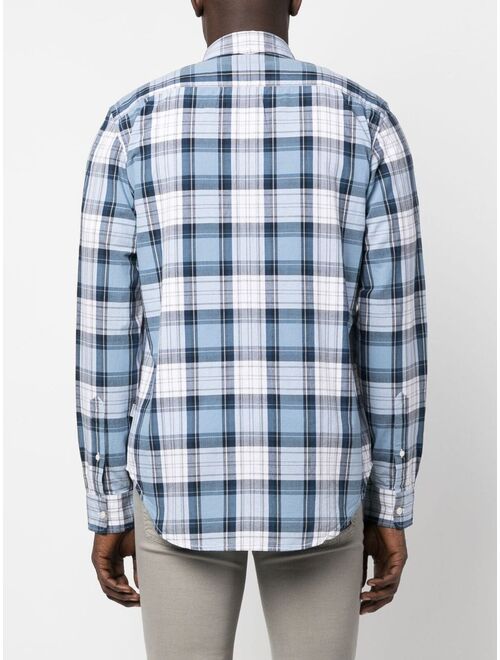 Woolrich plaid-pattern cotton shirt