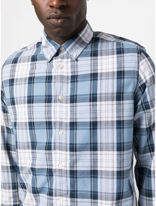 Woolrich plaid-pattern cotton shirt