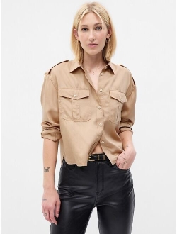 Cropped Utility Shirt