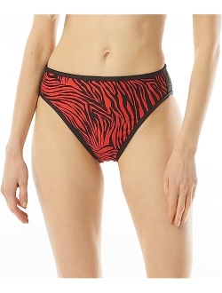 Zebra High Leg Bikini Bottoms