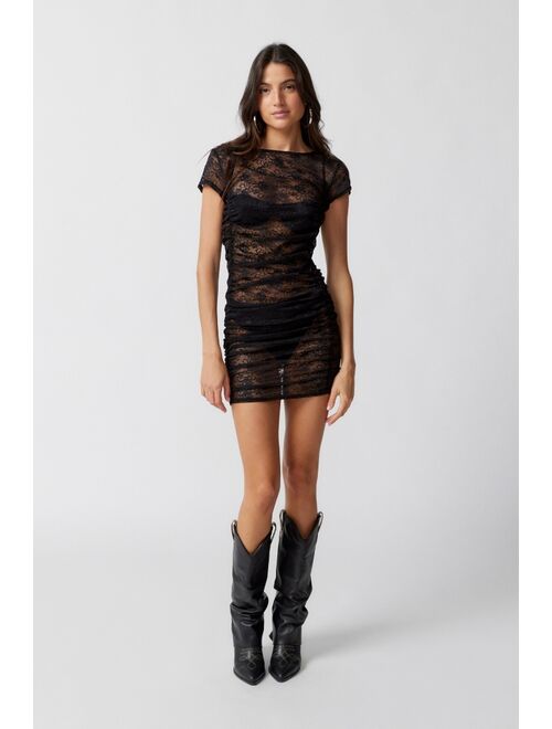 Lioness Beguile Sheer Lace Mini Dress