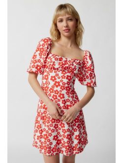 Glamorous Puff Sleeve Floral Mini Dress