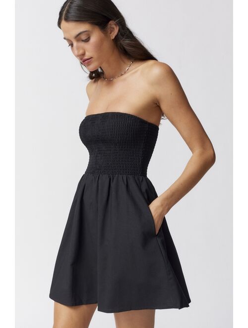 Urban Outfitters UO Teddi Strapless Mini Dress