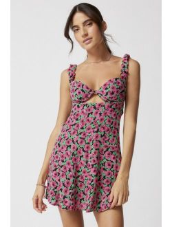 For Love & Lemons Giulia Cutout Floral Mini Dress