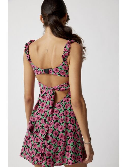 For Love & Lemons Giulia Cutout Floral Mini Dress