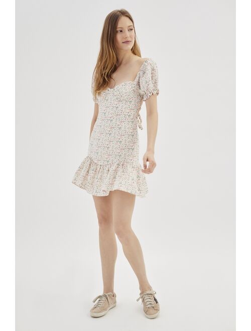 Kiss The Sky Floral Sweetheart Mini Dress