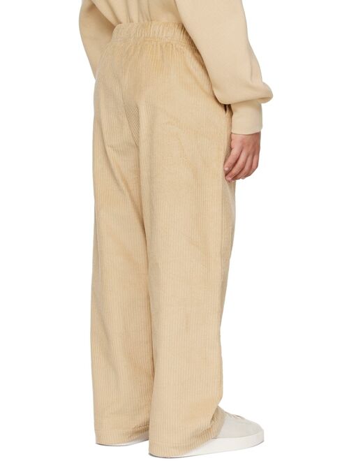 ESSENTIALS Kids Beige Relaxed Trousers