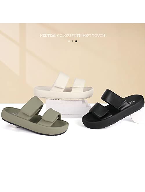 Ortho+rest Women Orthopedic Slides Sandals Adjustable Strap Sandals Comfortable Walking Sandals