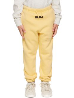 ESSENTIALS Kids Yellow Bonded Lounge Pants