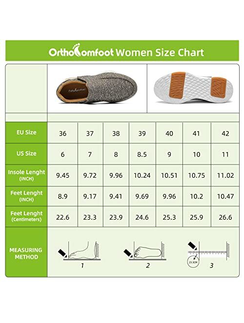 OrthoComfoot Women's Silp On Shoes with Arch Support, Comfortable Boat Shoes for Plantar Fasciitis, Orthopedic Casual Deck Loafers for Heel and Foot Pain Relief