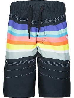 Kids Slash Stripe Pull-On Swim Trunks (Little Kids)