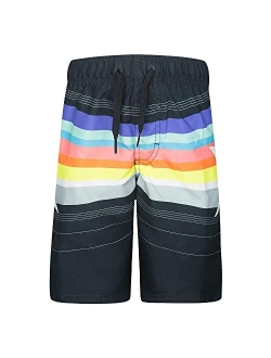 Kids Slash Stripe Pull-On Swim Trunks (Little Kids)