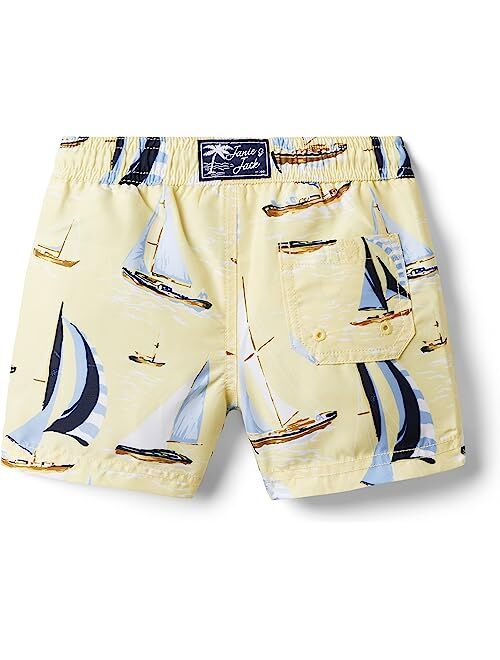 Janie and Jack Printed Swim Shorts (Toddler/Little Kids/Big Kids)