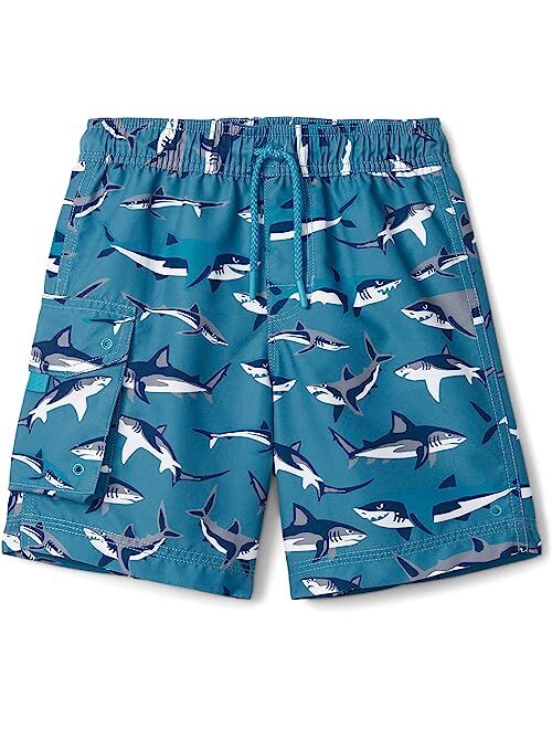 Hatley Kids Sneak Around Sharks Boardshorts (Toddler/Little Kids/Big Kids)