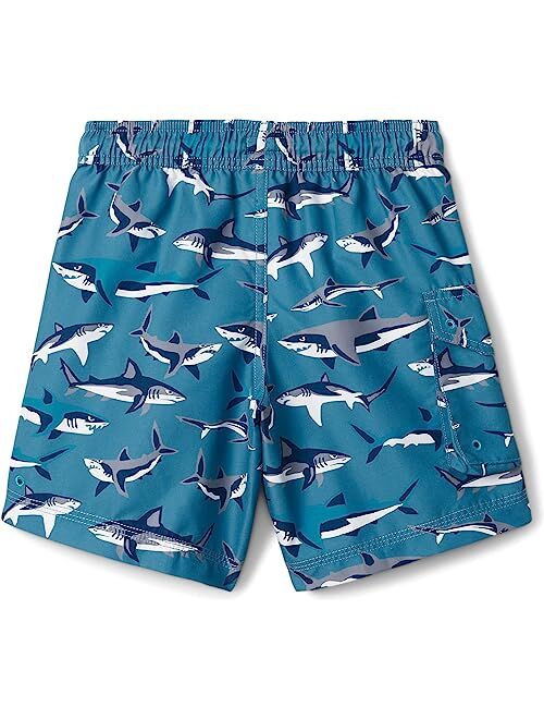 Hatley Kids Sneak Around Sharks Boardshorts (Toddler/Little Kids/Big Kids)