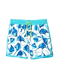 Kids Tropical Turtles Swim Shorts (Toddler/Little Kids/Big Kids)