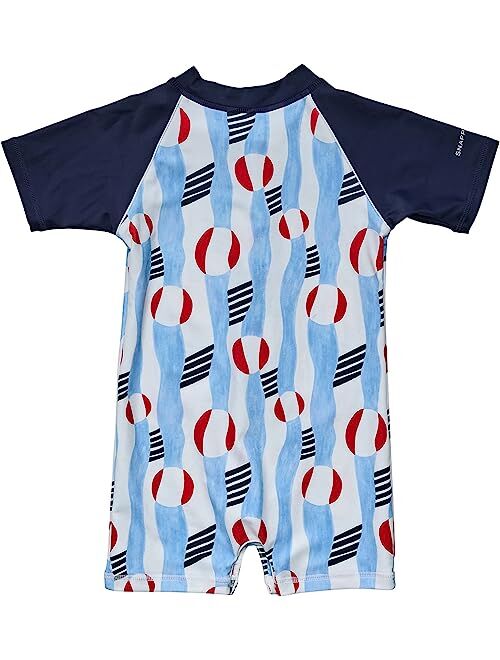 Snapper Rock Beach Bounce Sustainable Short Sleeve Sunsuit (Infant/Toddler)