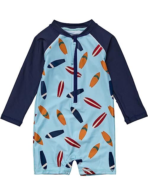 Snapper Rock Retro Surf Long Sleeve Sunsuit (Infant/Toddler)