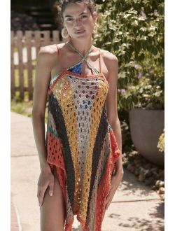 Agua Bendita Calicos Crochet Tunic Cover-Up