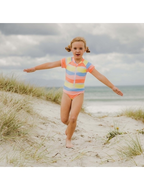 SNAPPER ROCK Toddler|Child Girls Good Vibes SS Surf Suit