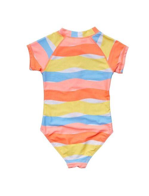 SNAPPER ROCK Toddler|Child Girls Good Vibes SS Surf Suit