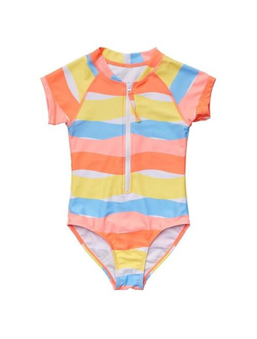 SNAPPER ROCK Toddler|Child Girls Good Vibes SS Surf Suit