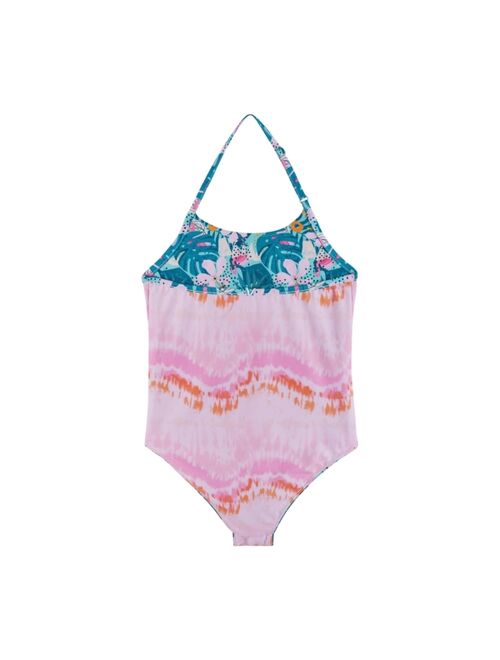 ANDY & EVAN Toddler/Child Girls Reversible Floral Print One Piece Swimsuit