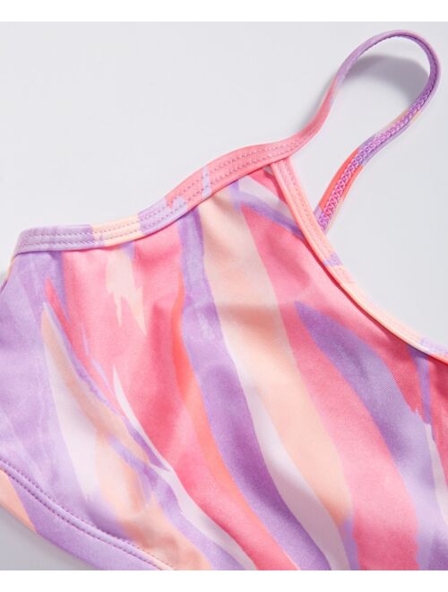 ID IDEOLOGY Big Girls Brushstroke Bikini, Sleeveless Two-Piece Swimsuit, Created for Macy's