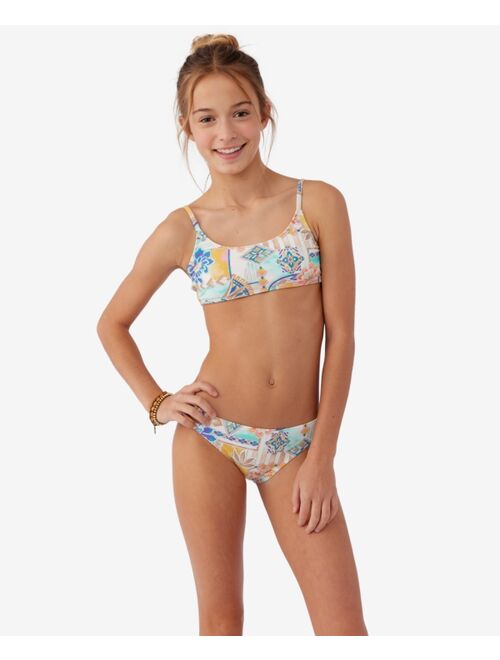 O'NEILL Big Girls Zephora Scoop Bralette and Bottom Swim Set