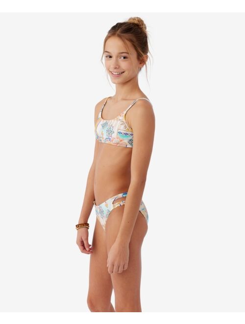 O'NEILL Big Girls Zephora Scoop Bralette and Bottom Swim Set