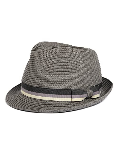 Comhats Oversize XL XXL Summer Straw Sun Hats Fedoras Panama Trilby Dress Derby Packable Mens