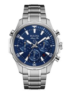 Men's Chronograph Marine Star Stainless Steel Bracelet Watch 43mm