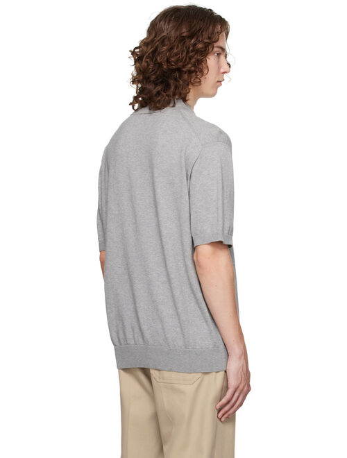 ANOTHER ASPECT Gray 'Another Polo Shirt 3.0' Polo